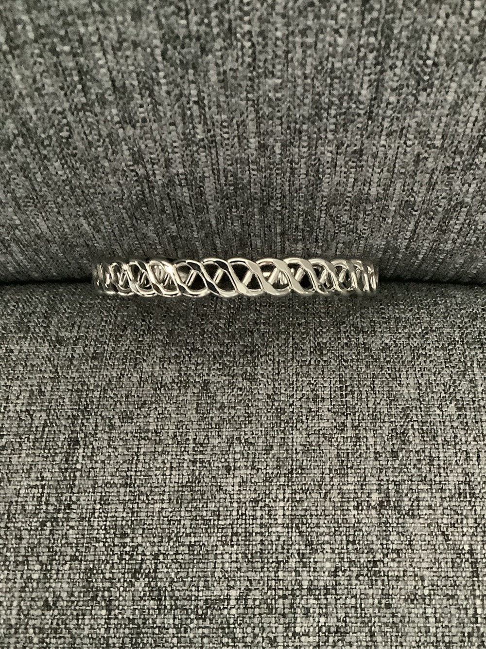 Park Lane Silver Openwork Twist Bangle
